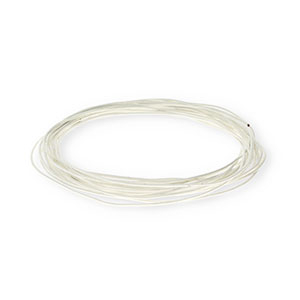 leather round 1mm White