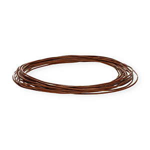 leather round 1mm Dark Brown