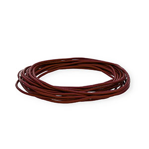 leather round 2mm Dark Bordeaux
