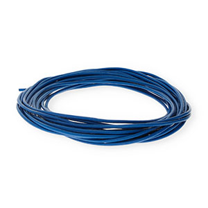 leather round 2mm Dark Blue