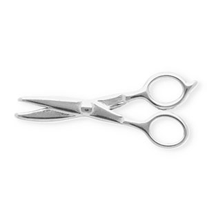 Stainless steel charms scissors Silver