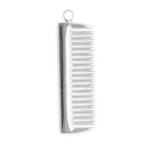 Stainless steel charms comb Silver