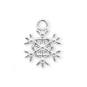 Stainless steel charms snowflake Silver