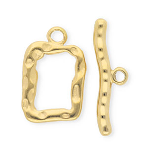 Stainless steel findings toggle clasp Gold