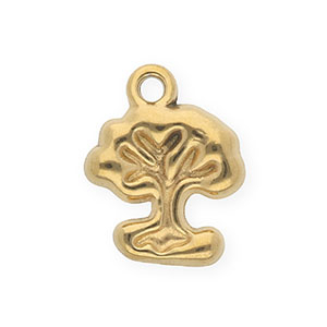 Stainless steel charms tree Gold