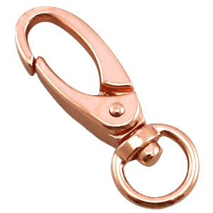 DQ metal findings keychain 46mm Rose Gold 