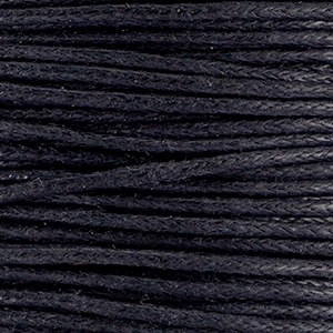 Waxed cord 1.0 mm Black