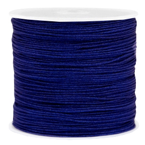 Macram&eacute; bead cord 0.8mm Navy blue