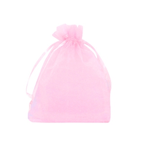 Jewellery organza bags 7x9cm Pink rose
