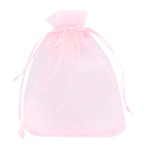 Jewellery organza bags 13x18cm rose