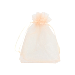Jewellery organza bags 9x12cm Apricot peach