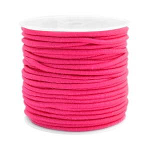 Coloured elastic cord 2.5mm Fuchsia Pink