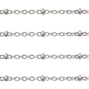 Stainless Steel findings belcher chains 2mm Silver