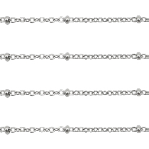 Stainless Steel findings belcher chains 1.4mm Silver