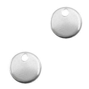 Stainless steel charms 8mm Silver