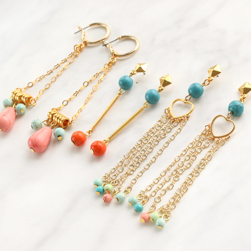 Create the greatest, ultra-summery earrings with ceramic beads!