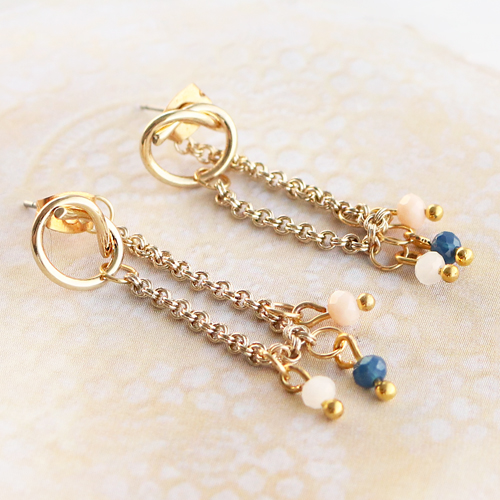 Stylish earrings in the latest trend colours