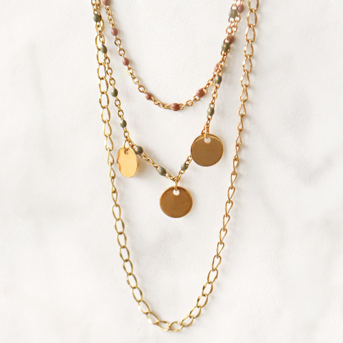 Get inspired! This jewellery is made with the latest stainless steel belcher chain: