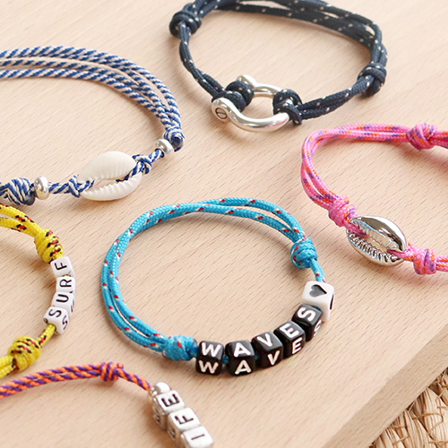 Take a look and see how you can create these trendy maritime cord bracelets
