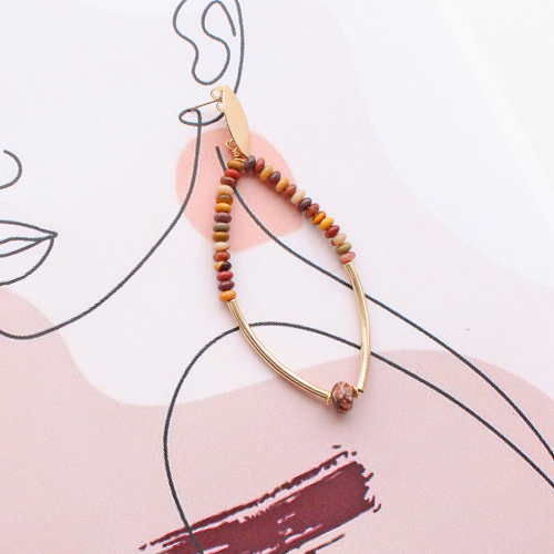 Get creative with these natural stone beads rondelle