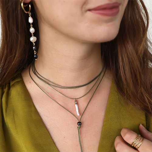 Trendy macram&eacute; bead cord braided for the most beautiful necklaces 