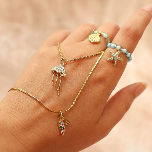 Make beautiful necklaces and rings with brass TQ metal charms