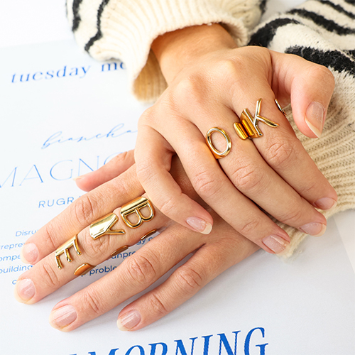 Stylish stainless steel rings