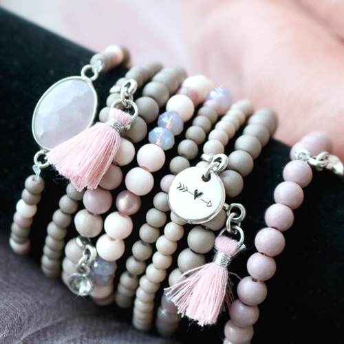 Take a look at the inspiration we made with our matt glass beads!