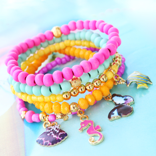 These colourful charms finish of your piece of summery jewellery