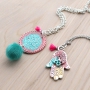 Cheerful ImpressArt jewellery, coloured with Vintaj Patina metal colouring