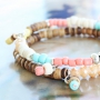 Caribbean jewellery with coconut beads and colourful beads!