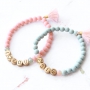 Macram&eacute; bracelets with Designer Quality metal letter beads