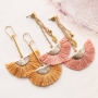 Trendy fringe earrings with new tassels according to the latest trends!