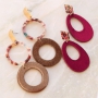 Trendy earrings of new velvet pendants