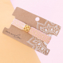 Summer must-have: Bracelets + hair elastics made of elastic ribbon 