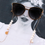 Sunny days! DIY sunglasses cords with cowrie shells, pompom beads, macram&eacute; bead cord and more!