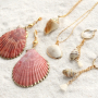 Create amazing jewellery and accessories with our new shell pendants and belcher chain!