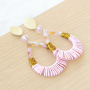 Get inspired: summery earrings with resin pendants