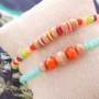 All your favourite colours! Faceted beads bracelets