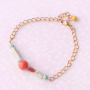 DIY: matching jewellery with Ibiza look made of natural stone beads jade