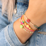 These bracelets with polymer beads will make you very happy