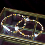 Create earrings and bracelets in wintery colours with glass seed beads