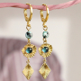 Make the most beautiful trendy earrings with brass charms!