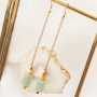 DIY: Making earrings and necklaces with semi-precious jade stone beads