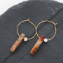 DIY: Making earrings and necklaces with semi-precious jade stone beads