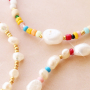 Summer jewellery with freshwater pearls nugget