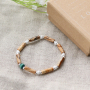 Get to work with wood beads and make beautiful bracelets