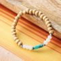 Get to work with wood beads and make beautiful bracelets