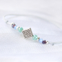 With top faceted beads you can make trendy bracelets and earrings: