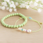 With macram&eacute; bead cord, freshwater pearls and shell beads you can make these summery items: